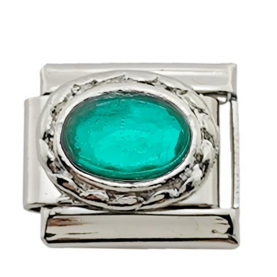 Enamel DIY Inlaid Titanium Steel Italian Charm Bracelet