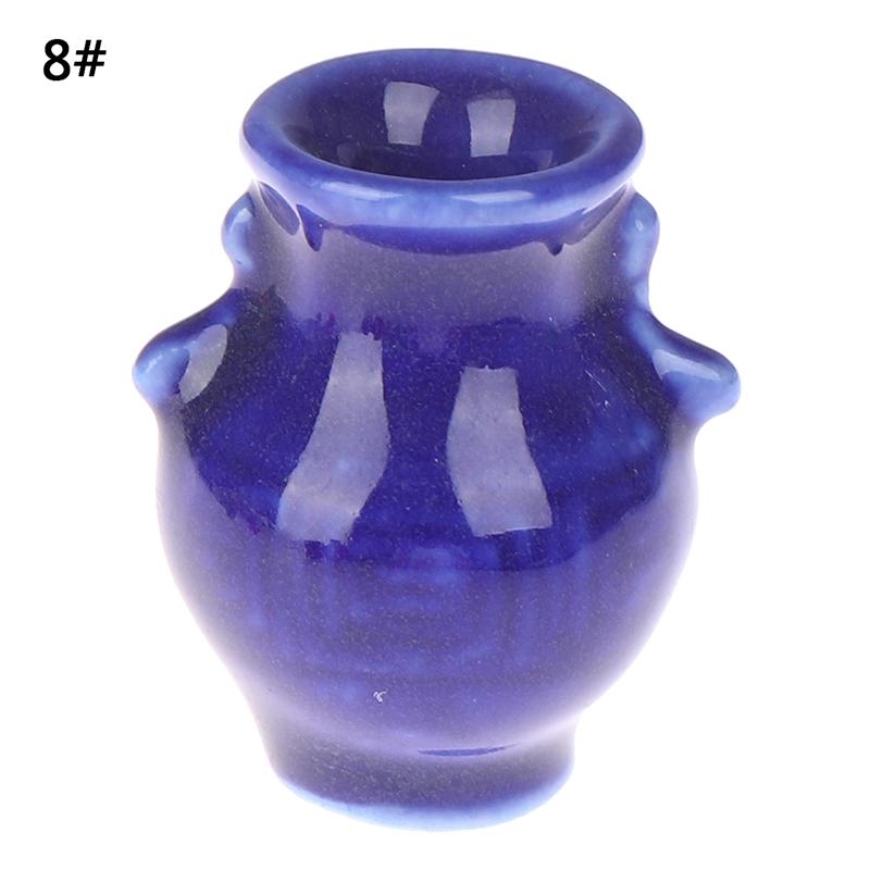 1pc/1set Dollhouse Mini Ceramic Porcelain Vase Accessories Doll House Miniatures 1:12 Accessories Decorative Miniature