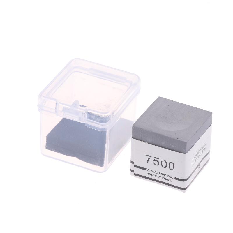 1 Pc With Storage Box No-slip Billiard Chalks Pool Cue Stick Chalk Snooker Easy Powder Billiard Chalk Pool Accessories