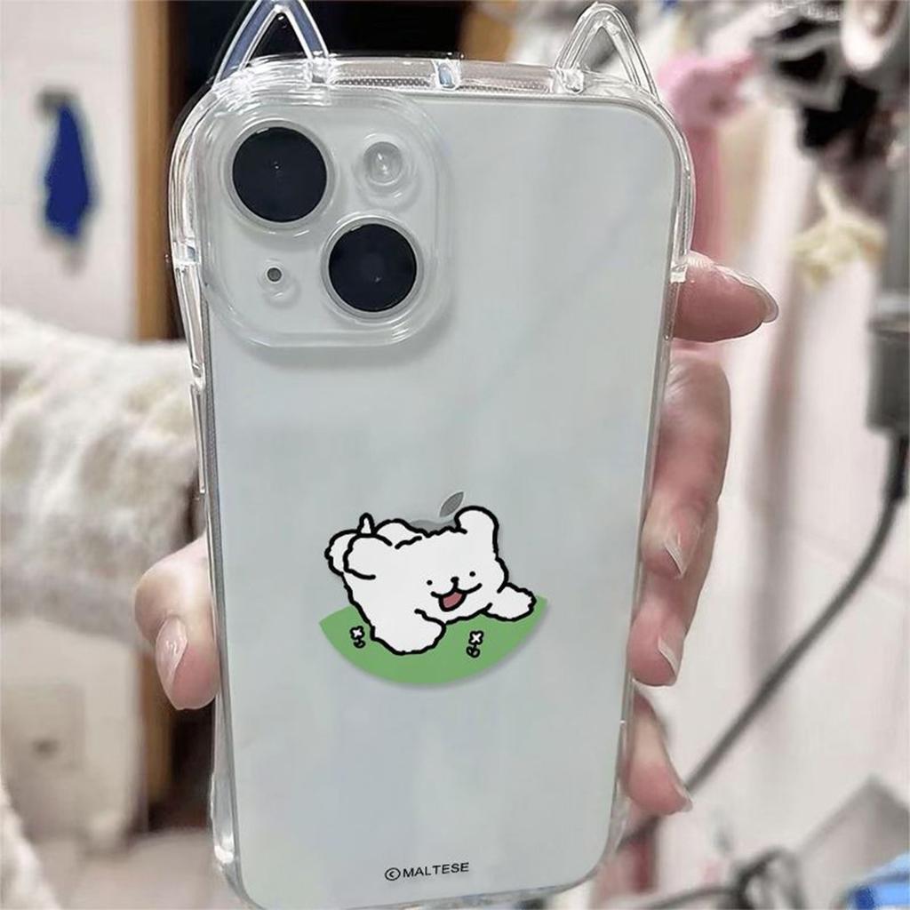 Niedliche Airbag Anti-Fall Handyhülle Katzenohren für Apple Handy Schutzhülle Cartoon für Apple Handyhülle Premium Gefühl