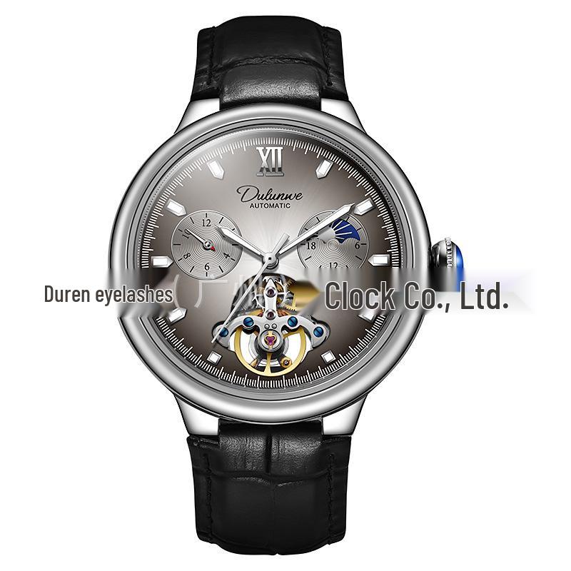 DURRENWEI Men's Blue Balloon Automatic Tourbillon Watch - Waterproof & Luminous