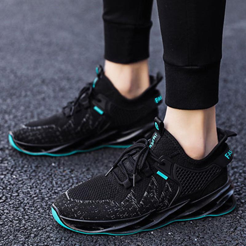 Men's Sports Shoes Spring and Summer New Mesh Breathable Sports Shoes Fashion Trend Blade Sole Dad Shoes Running Shoes Men