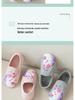 Unicorn Girls' Indoor Backless Slippers - Silent Cotton Shoes for Wood Floors