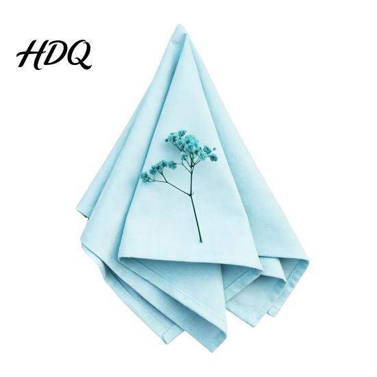 Soft Fabric Napkins Rustic Cloth Napkin 16 Inch Solid Color Linen Machine Kitchen Washable Farmhouse Style Napkin for Wedding Bridal Shower