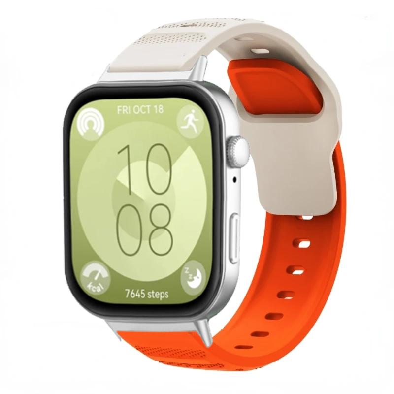 Silicone Strap For Huawei Watch Fit 3 Smartwatch Soft Breathable Bracelet Wristband for Huawei Watch Fit 3 Replacement Correa