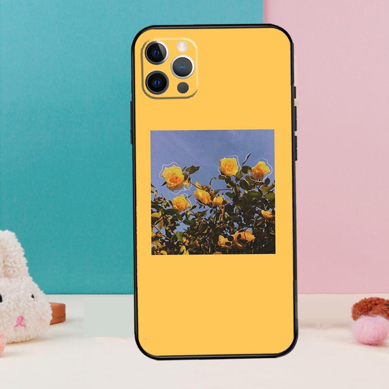 Aesthetics Flower Phone Case For iPhone 17 Air 16 15 13 12 11 14 Pro Max 12 13 mini 15 16 Plus 16e Cover Coque