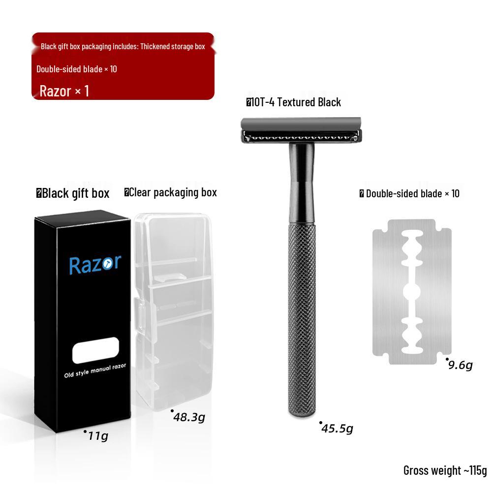 Retro Fully Enclosed Metal Manual Razor - Classic Shaver