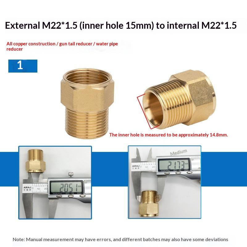 Brass Hose Barb Connector Male to Female Adapter Durable Pipe Fitting for Water Gas Air Tubing Applications