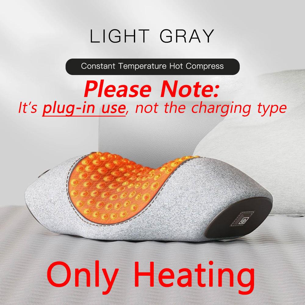 

Электрическая подушка-массажер для шеи, шейный эспандер, подогрев, вибрационный массаж, тракция спины, ортопедические подушки для сна, поддержка