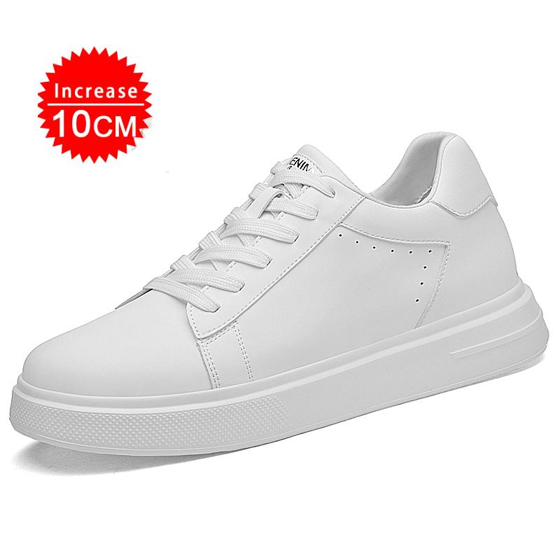 6cm 8cm 10cm Witte Lift Schoenen Mannen Verhogingszool Schoenen Mannen Platform Mannen Sneakers Verborgen Hoogteverhoging Sport Casual Schoenen