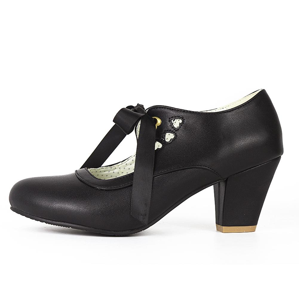 mary jane lace up heels