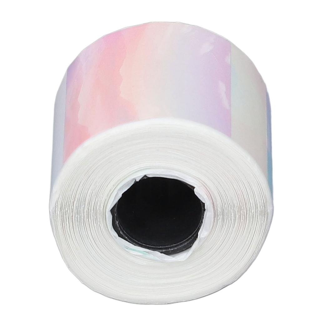 Yuvarlak Termal Etiket 30x30mm Taşınabilir Kendinden Yapışkanlı Küçük İşletme Termal Etiket Renkli