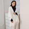 Luxurious Women's Cashmere Wool Scarf: Versatile Solid Color Shawl for Autumn and Winter