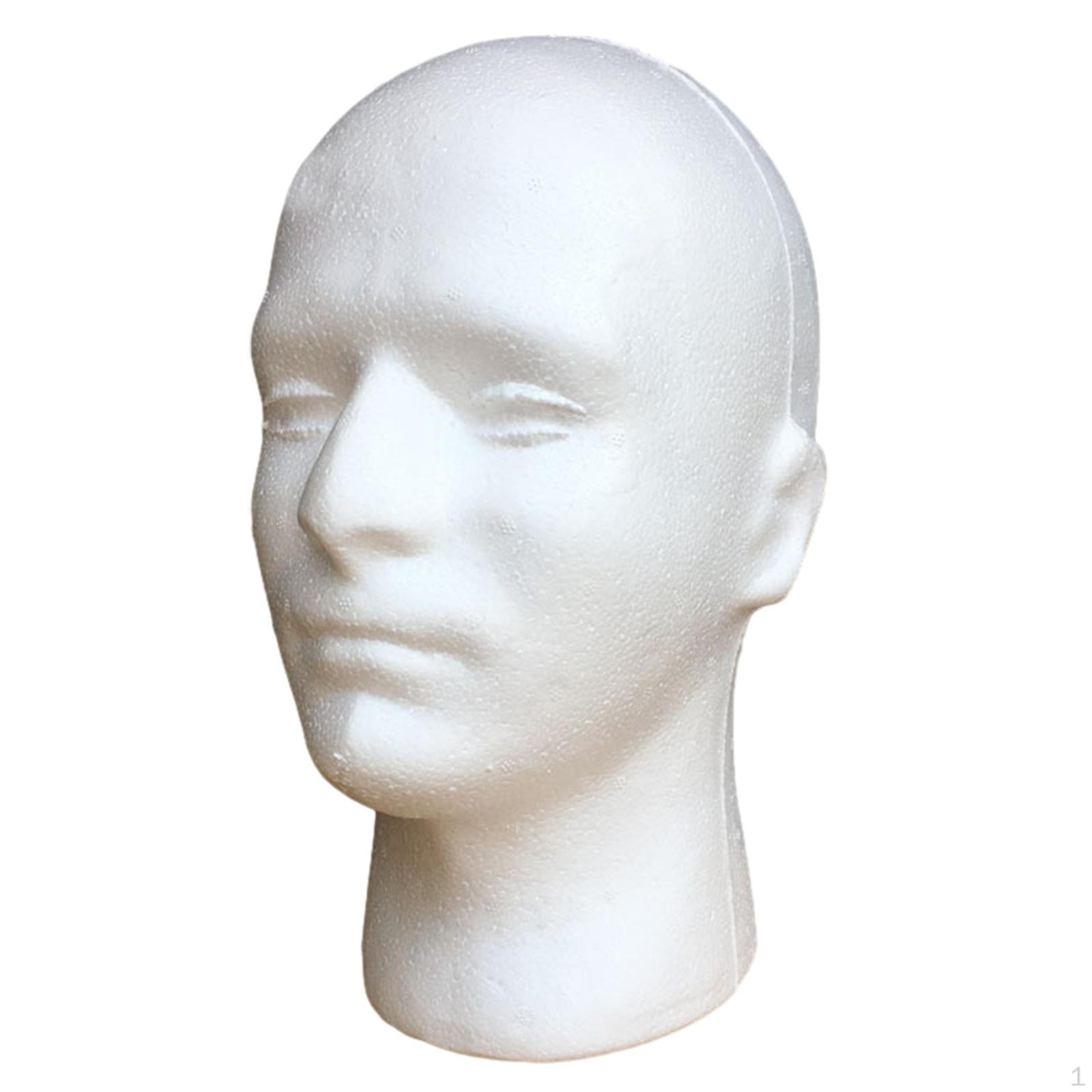 

Male Mannequin Head Round Base Lightweight Stable Display Stand Holder Model for
