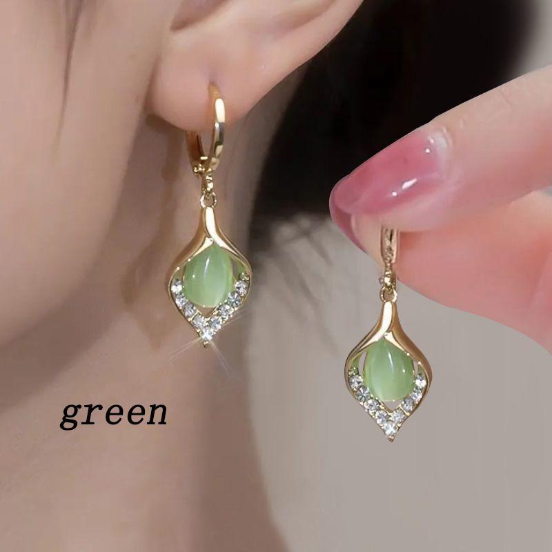 Retro Fashion Angel Tears Light Luxury Earrings, Tulip Petal Tassel Earrings, Women'S Party Jewelry