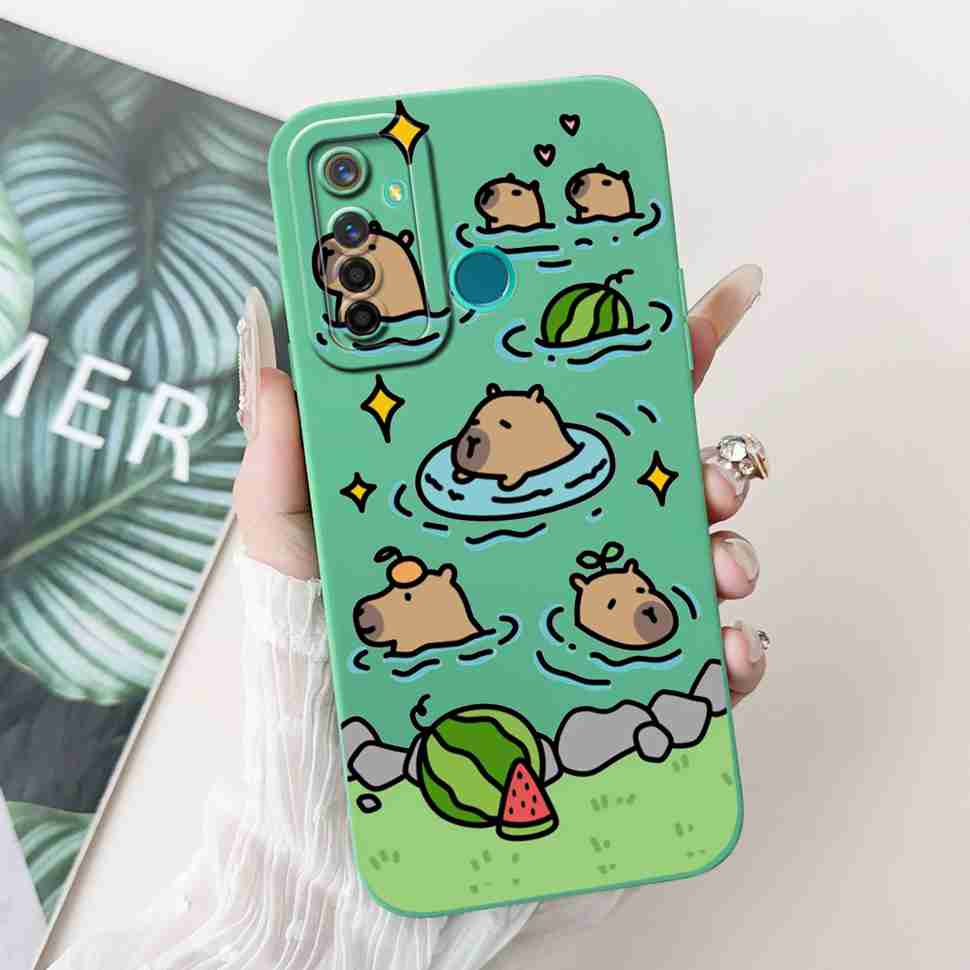 Für Realme 5 Pro Hülle Niedliche Panda-Blumen-Abdeckungen Weiche Silikonhüllen Für Realme 5 Realme5 Pro Stoßfeste Rückseite Fundas