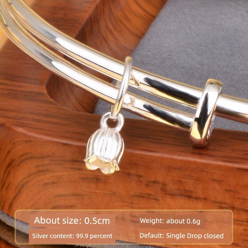 

DIY National Fashion Scenery Surface Bracelet Joy Pendant Pure Silver Glow Suzuki