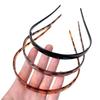Headband Leopard Print Resin Headband with Anti-Slip Teeth Retro Tortoise Shell