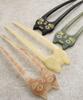 VINGTAINE Cat Motif Cat Hair Two-Pronged Hairpin, Marble, Two-Prong Accessory, H7530-IV-Ivory