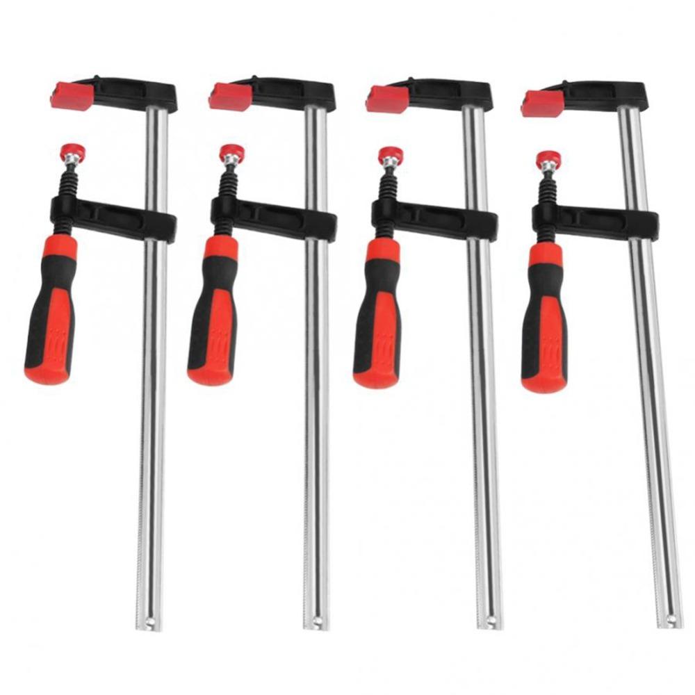 4pcs Quick Slide Woodworking Clamps Alloy Heavy Duty Clamps F Style Bar Clamps For Woodworking