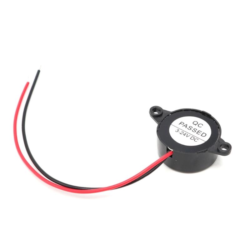 10 Piezas SFM-20B Zumbadores de Alarma de Alto Decibelio 3~24V Dispositivos de Sonido Piezoeléctricos para Circuitos Educativos y Experimentos