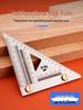 High Precision Stainless Steel Woodworking Triangle Ruler with Etched Scale