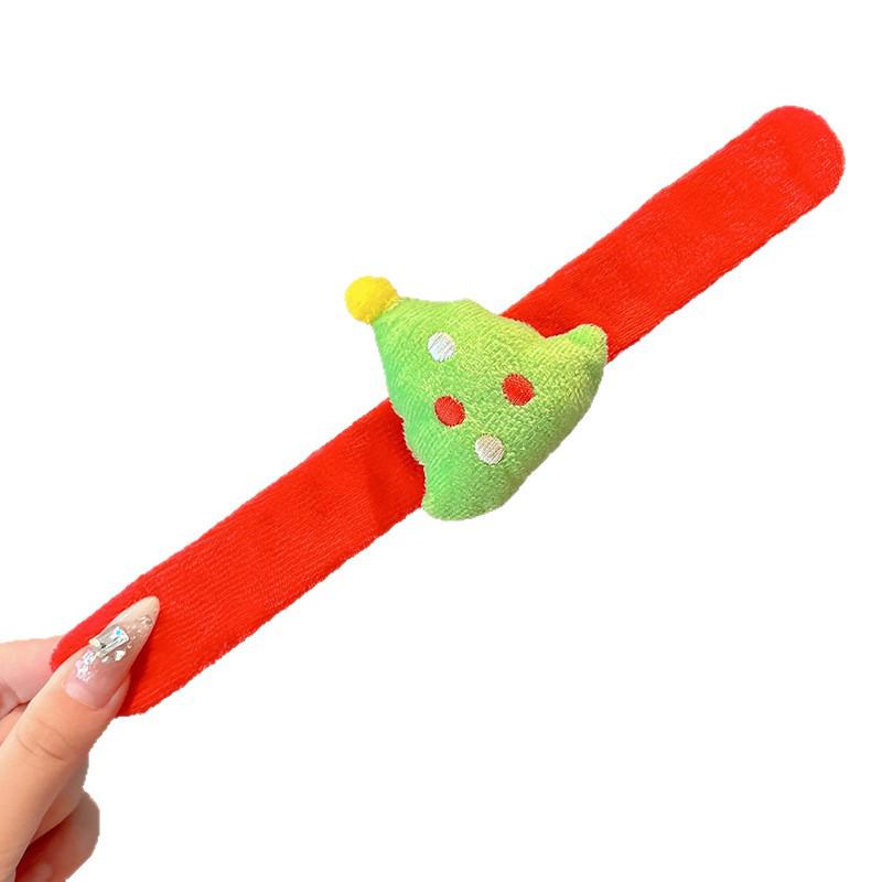 2025 Women's Christmas Snap Bracelet - Plush Cartoon Elk & Snowman Design
