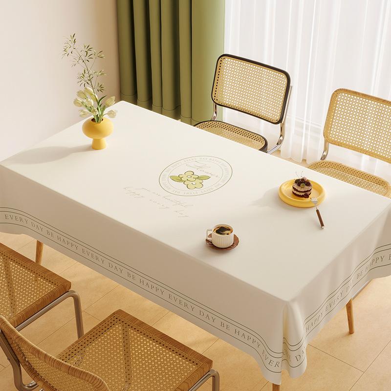 Small Fresh Tablecloth Leave-In Waterproof And Oil-Proof Pvc Dining Table Tablecloth Annual Tablecloth Cover Cloth Coffee Table Tablecloth