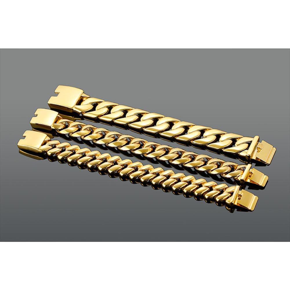 Spot 15mm Wide Titanium Steel Bracelet Titanium Steel Bracelet Korean Version Fashion Bracelet Creative Simple Cuban Chain Men's Bracelet