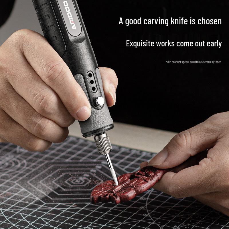 Handheld Electric Mini Grinder & Engraving Tool for Wood, Jade Polishing, and Carving