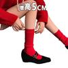 Sheepskin version~ Retro inner height increase square head single shoes one-word buckle commuting temperament French slope heel Mary Jane shoes women