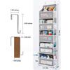 Five-Layer Non-Woven Over-the-Door Large Capacity Hanging Storage Bag for Home or Bedroom