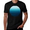 Deep Blue TShirt Minimalist Graphic Tee Shirt