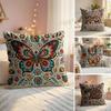 Modern Print Creations Animal Cushion Cover Natural Linen Organic Fabric DoubleSided Printing Couch Pillow Covers Home Decor