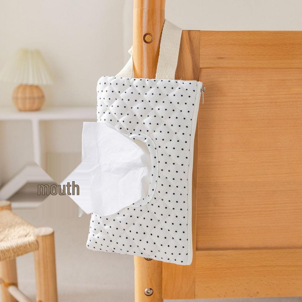 Korea 2026 Baby & Mom Travel Wet Wipe Hanging Bag with Printed Tissue Box Storage