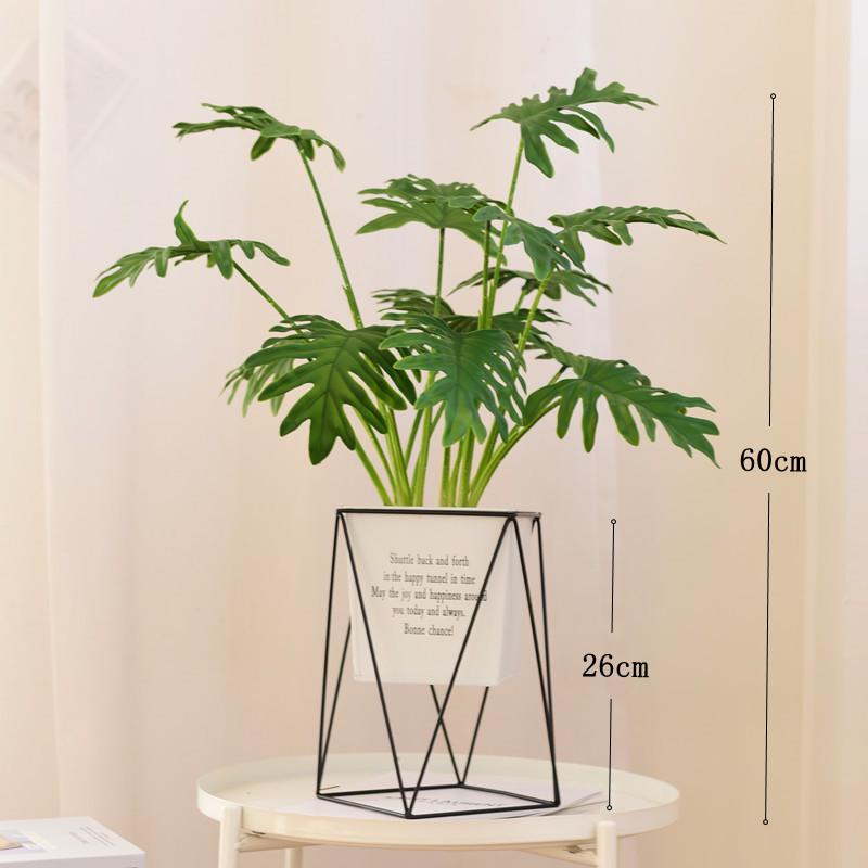 Nordic Green Artificial Plants: Dried Flower Ornaments for Home or Office Decor