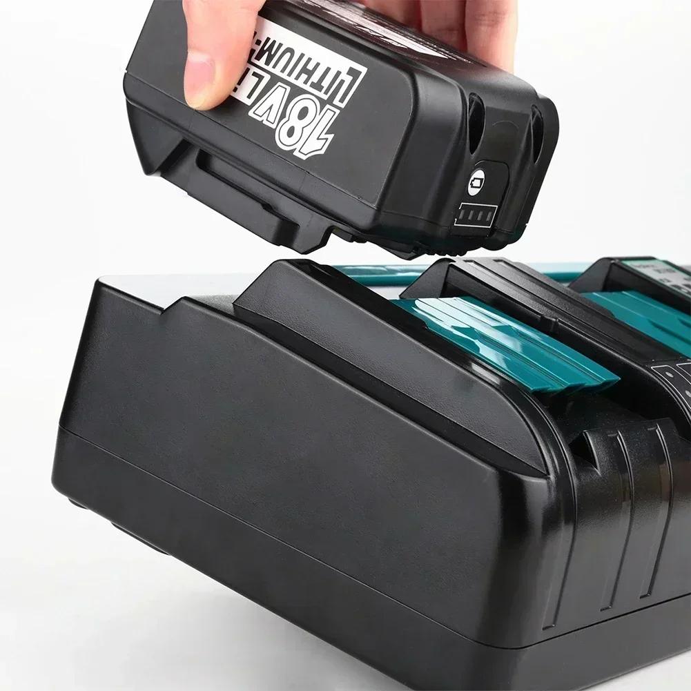 DC18SF 14.4V-18V Four-port Lithium-ion Charger For BL1830 BL1430 BL1850 BL1840 Lithium-ion Battery Charger Tool Accessories