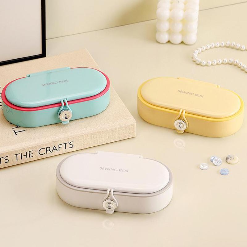 Sewing Kit With Magnetic Needle Holder Compact Multi Purpose Sewing Supplies Set Portable DIY Repair Tool For Adults Beginners