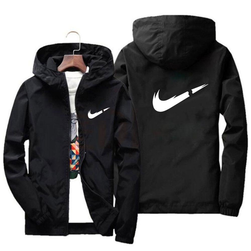 Fashionable loose cardigan with zipper jacket, trendy brand casual and versatile hooded jacket, windproof and rainproof jacket