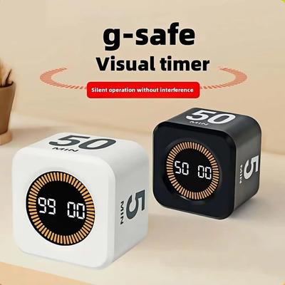 Temporizador de Gestión del Tiempo con Sensor de Gravedad con Alarma Temporizador de Estudio Temporizador Visual Para Cocina Cocinar Estudio