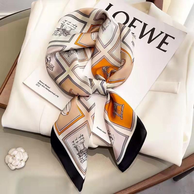 Small square scarf silk scarf women's new spring and autumn shirt suit scarf decorative warm 71 neck scarf scarf