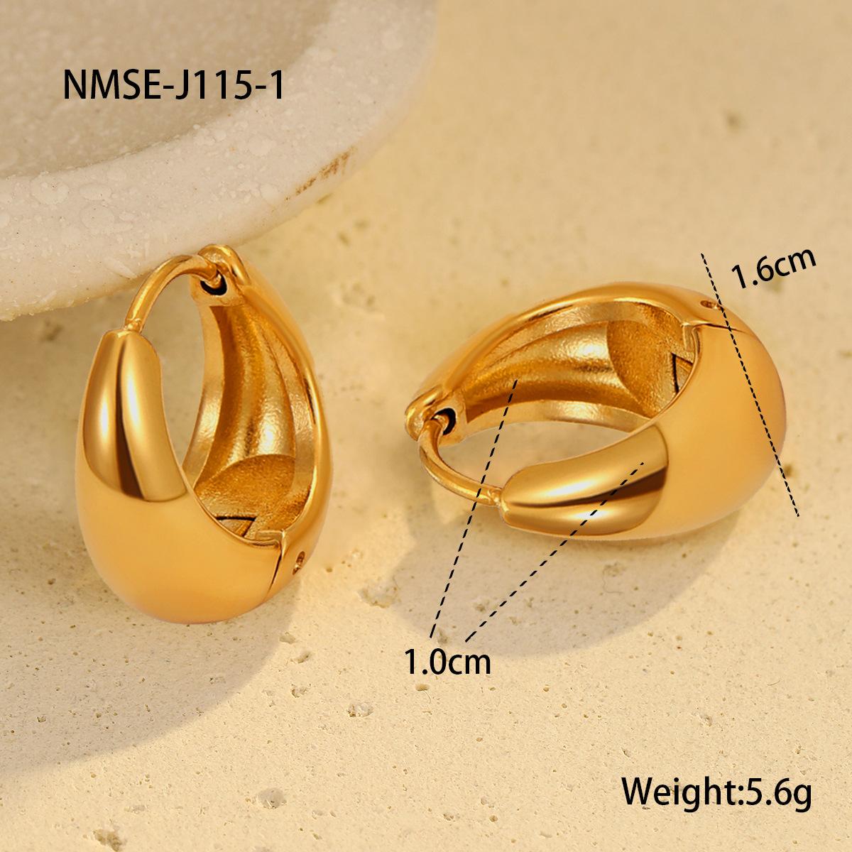 GEMCHIC Women s Fashion U-Shape Geometric Stainless Steel Earrings for Daily Life Party Wedding