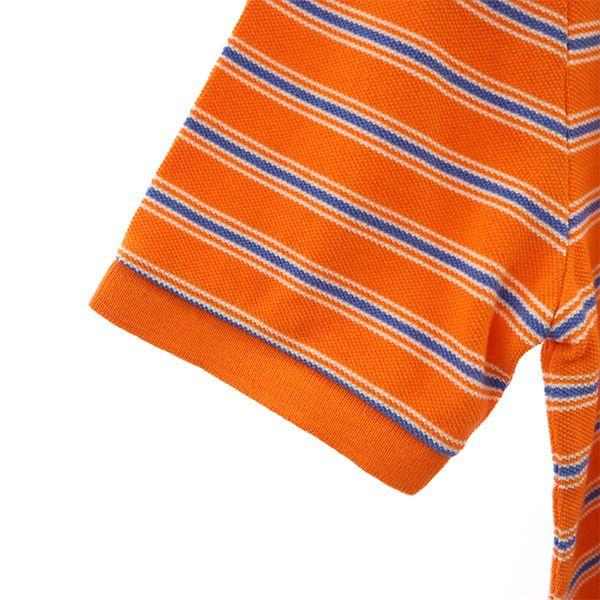 unused Polo by Ralph Lauren border Short sleeve Polo shirt Fawn Kid's Used