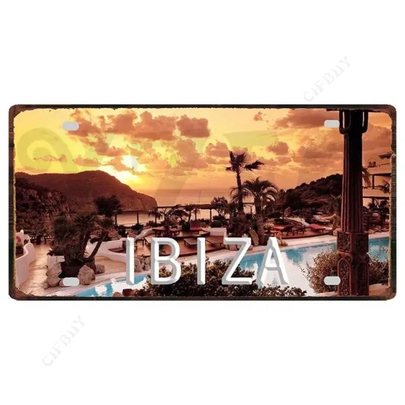 Souvenir Metal License Plate, Custom Auto Sign 15x30cm