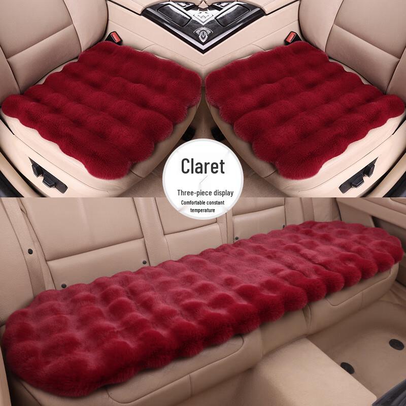 Universal Bubble Fleece Car Seat Cushion Set