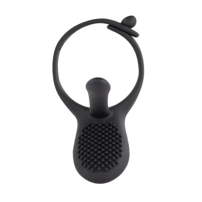 Cockring Vibrant - ZERO TOLERANCE - Mr. Tickler - Silicone - Noir - 10 modes de vibration