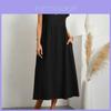Cotton Linen Short Sleeve Dress With Pockets For Casual Summer Wear