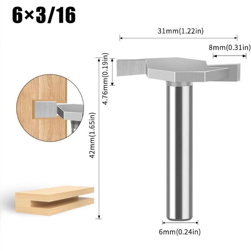 

Фреза для прорезки пазов из вольфрамового сплава, деревообрабатывающая фрезерная головка, деревообрабатывающие инструменты, хвостовик 6 мм 12 мм 6mm shank NO5