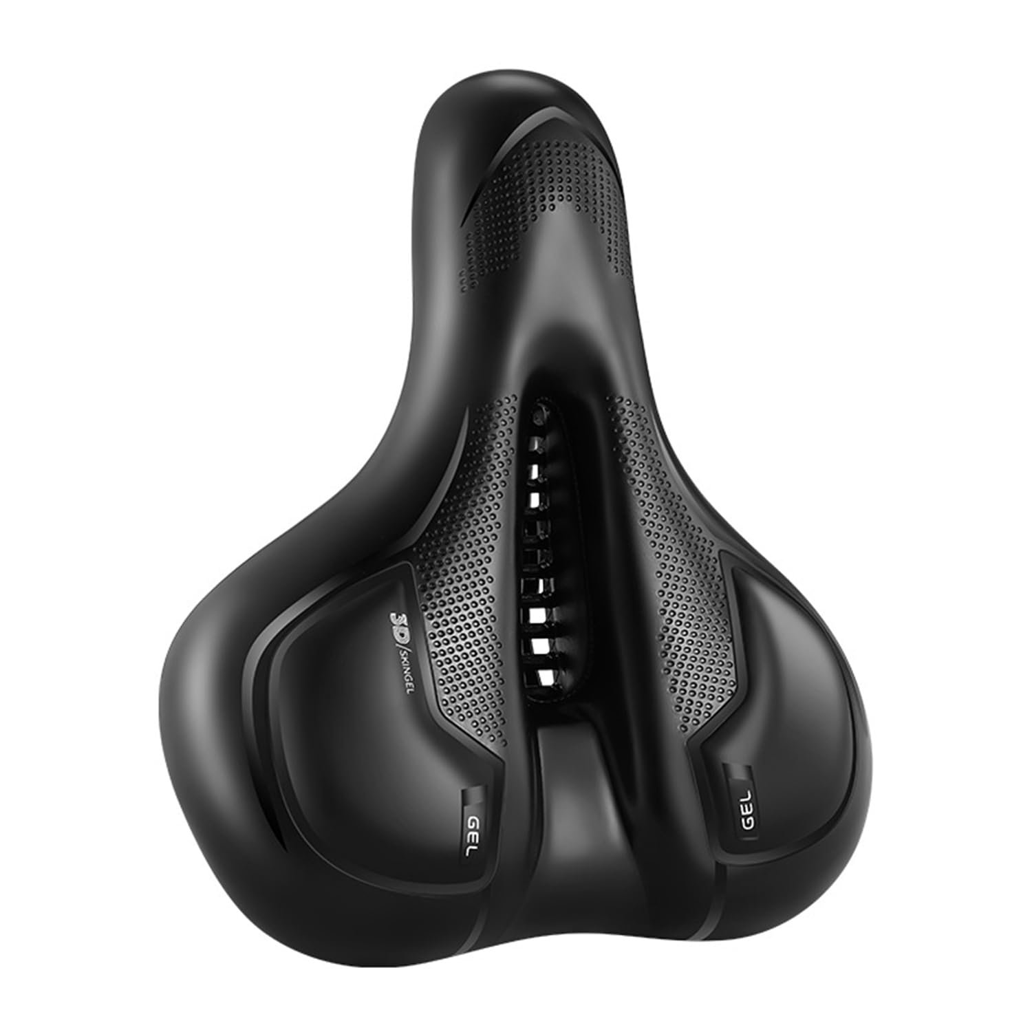 

OIENNI Bicycle Saddle with Memory Foam Soft Saddle with Shock No Sore and Compatible with Road Cross and Mountain Bikes Cushion, Absorption, Bottom, чёрный