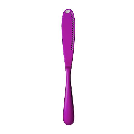 Stainless Steel Butter Scraper Cheese Knife Jam Spreader with Serrated Blade Ergonomic Handle for Cutting Hard Butter Spreading Cream Baking And
